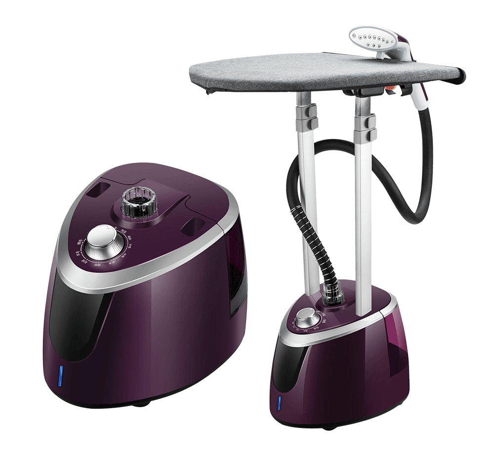 1800w Vertical Double Flat Poles Home Garment Steamer with Electric Free Spare Parts 33*27*27CM HY-810